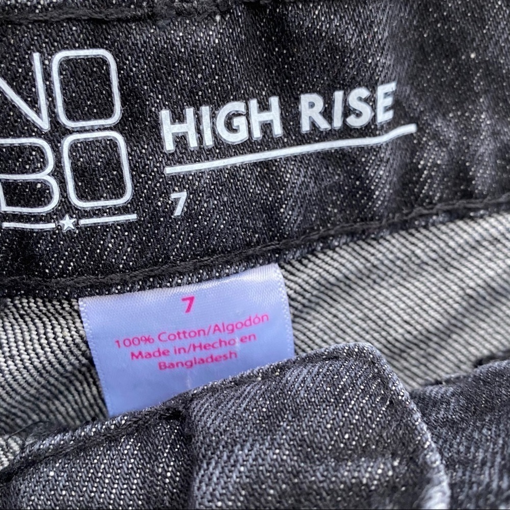 NOBO High Rise Distressed Shorts - Picture 3 of 3